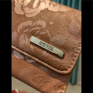 Kenneth Cole Reaction pink satin wallet